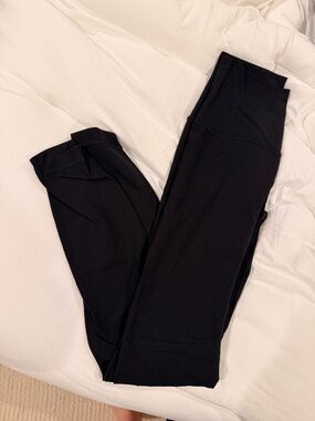 lululemon athletica Black Ribbed Leggings